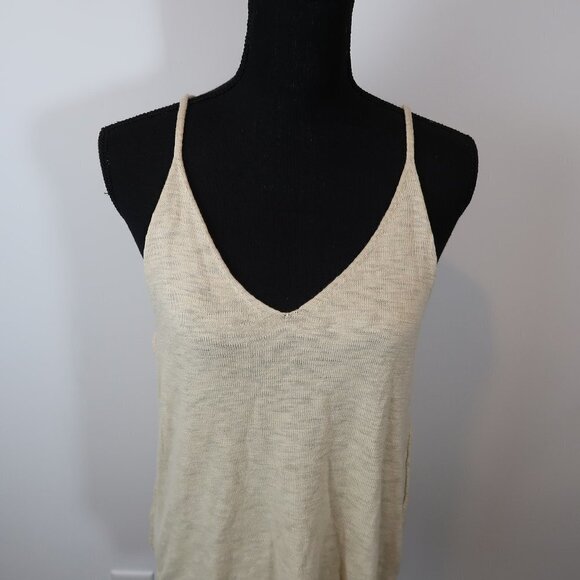 Free People Oatmeal/Beige Knit Tank S - Picture 2 of 6